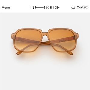 ISO Lu Goldie “Delphine” sunglasses in Chestnut